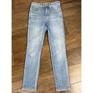 MADEWELL 10" High-Rise Skinny Crop Jeans Sz 24 #AF685 EUC